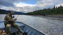 U.S. Army helicopter unit conducts medevac from Yukon River cabin