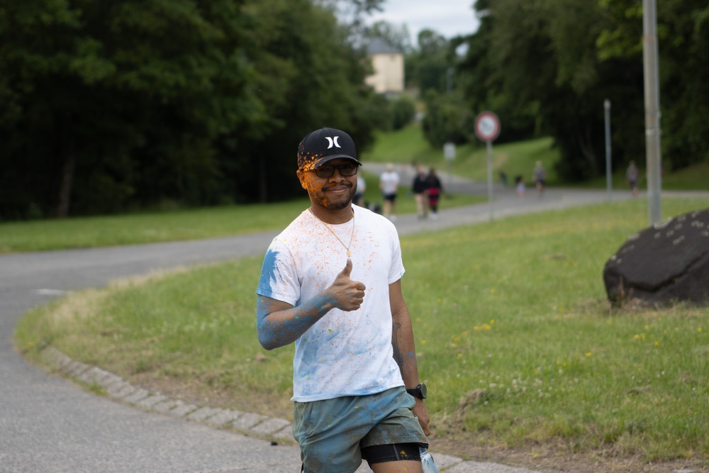 5-7 ADA Headquarters and Headquarters Battery hosts Color Run for Soldiers and Families