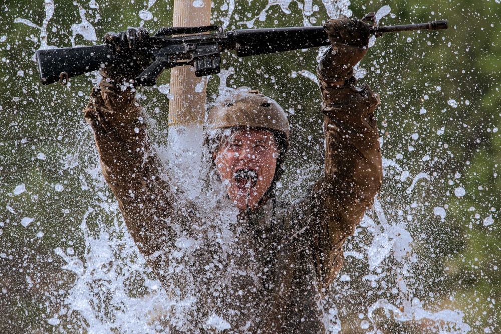 U.S. Air Force Academy BCT Class of 2028 Assault Course