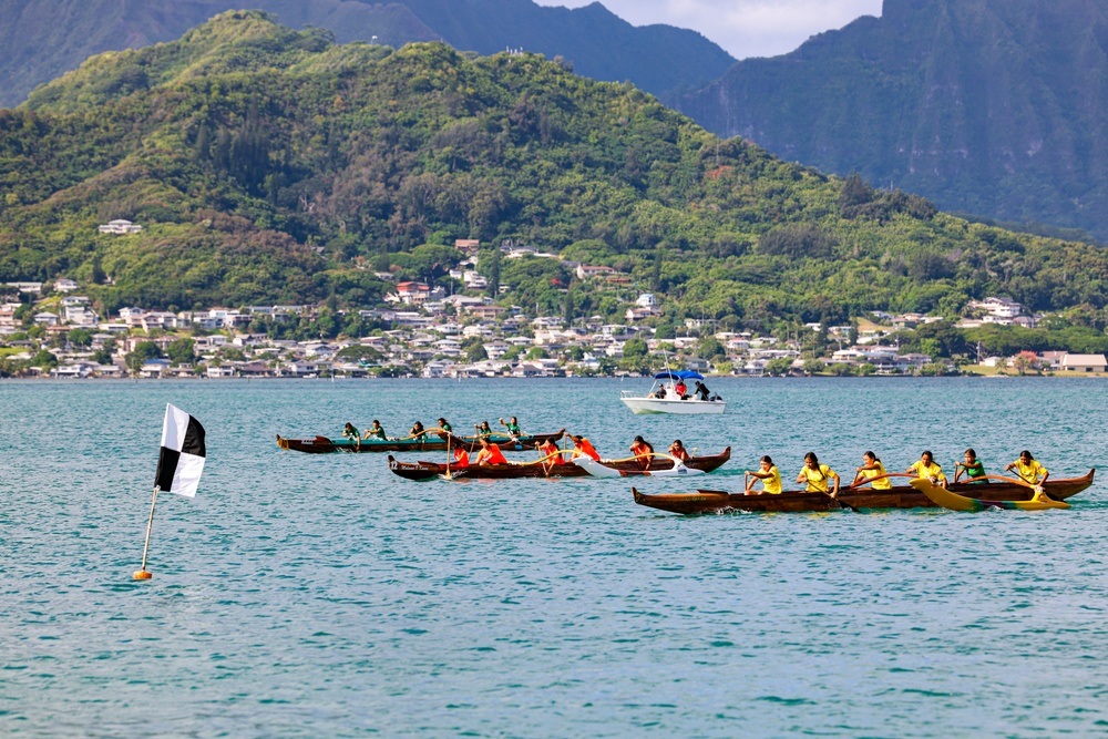 Canoe Clash: MCBH co-hosts 2024 John D. Kaupiko Canoe Regatta