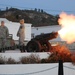 Cannon fires during retreat