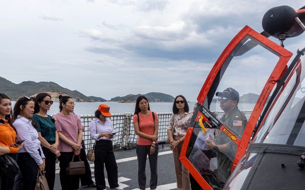 USCGC Waesche hosts ship tour in Vietnam