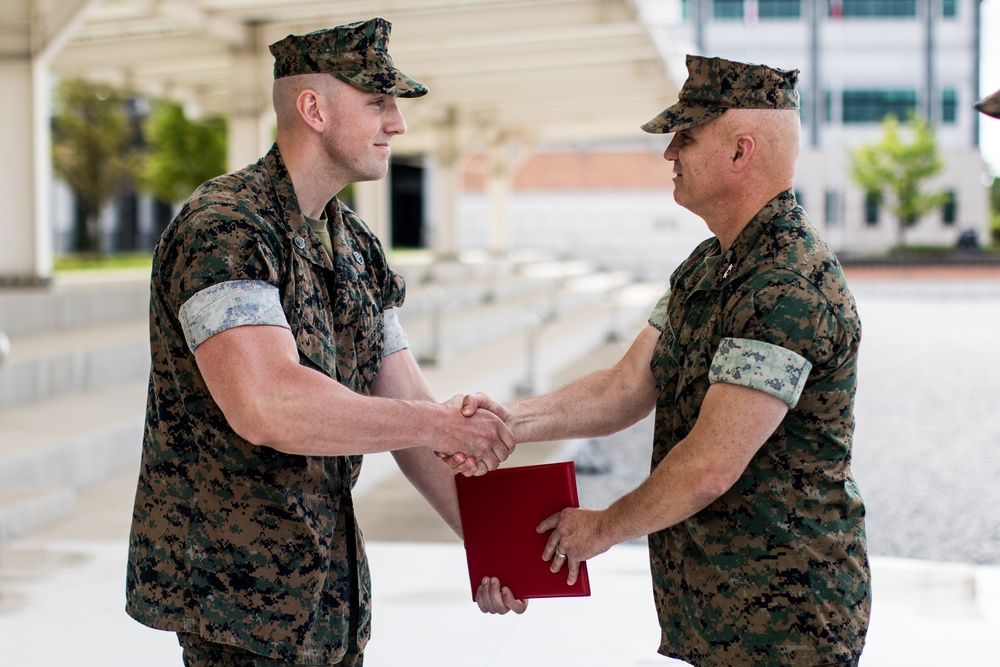 MARFORK Reenlistment and Award Ceremony