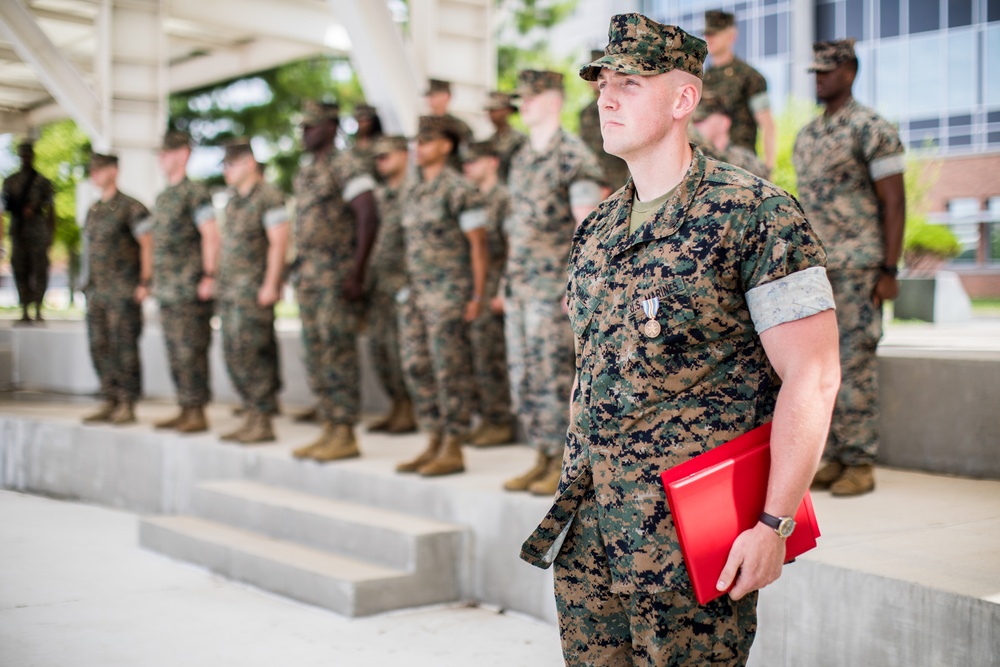 MARFORK Reenlistment and Award Ceremony