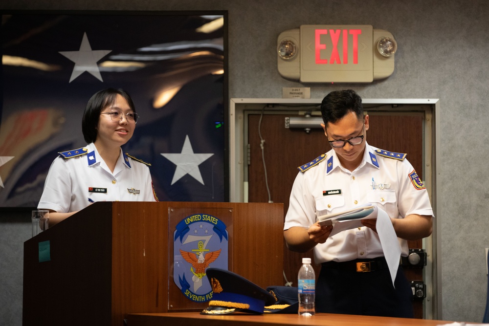 Service Members from the U.S. Navy, U.S. Coast Guard, and Vietnam Coast Guard Participate in WPS in Maritime Defense Subject Matter Expert Exchanges