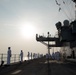 Sailors Man the Rails Aboard USS Blue Ridge in Port Klang, Malaysia