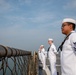 Sailors Man the Rails Aboard USS Blue Ridge in Port Klang, Malaysia