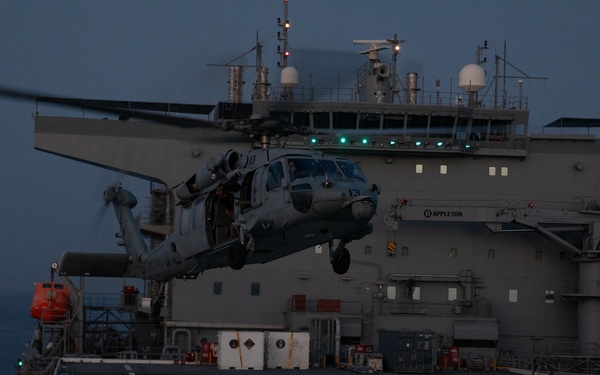 USS Puller Conducts Flight Operations/DC Drill
