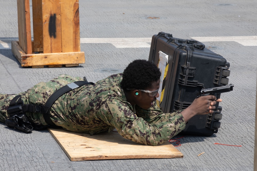 USS Lewis B. Puller Conducts Weapon Qualifications Training