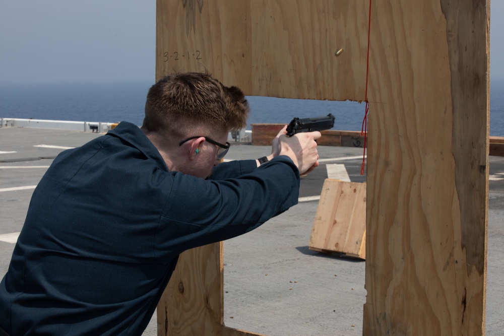 USS Lewis B. Puller Conducts Weapon Qualifications Training