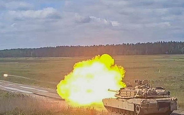 2-12 Cav Regt.’s Alpha and Bravo Companies complete Tank Gunnery Table V in Poland