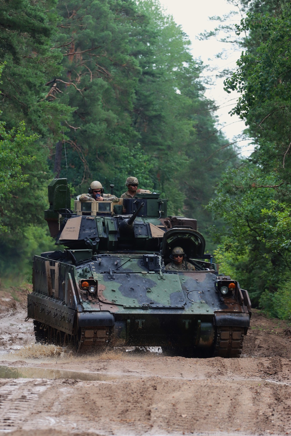 2-12 Cav Regt.’s Alpha and Bravo Companies complete Tank Gunnery Table V in Poland