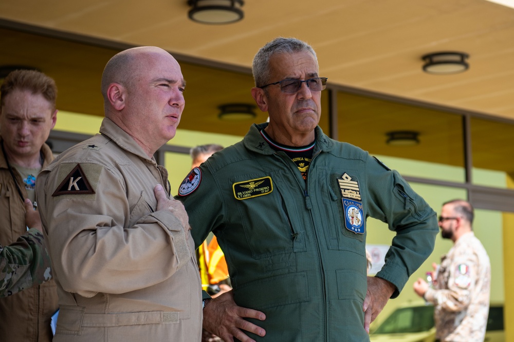 379th AEW leaders welcome Italian Air Forces to CENTCOM