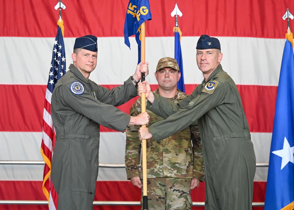 495th Fighter Group change of command