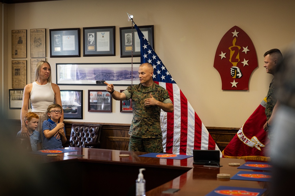 Lt. Col. Hardenburgh Receives MSM and Farewell