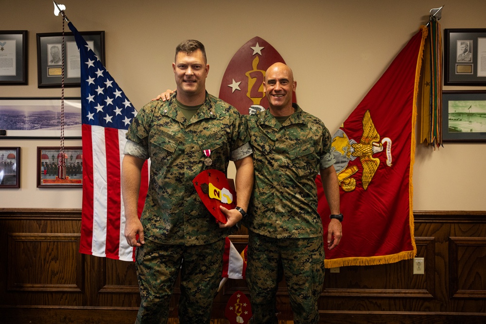 Lt. Col. Hardenburgh Receives MSM and Farewell