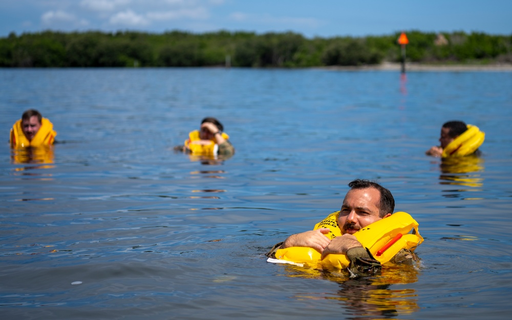 Airmen vs. Water: Aircrew Faces Water Evacuation Drills