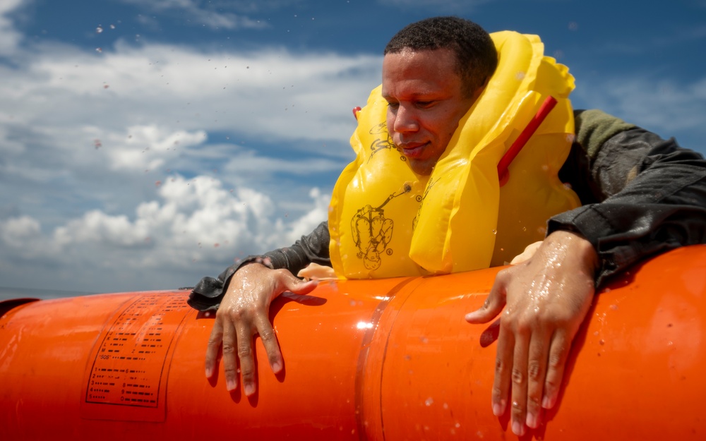 Airmen vs. Water: Aircrew Faces Water Evacuation Drills