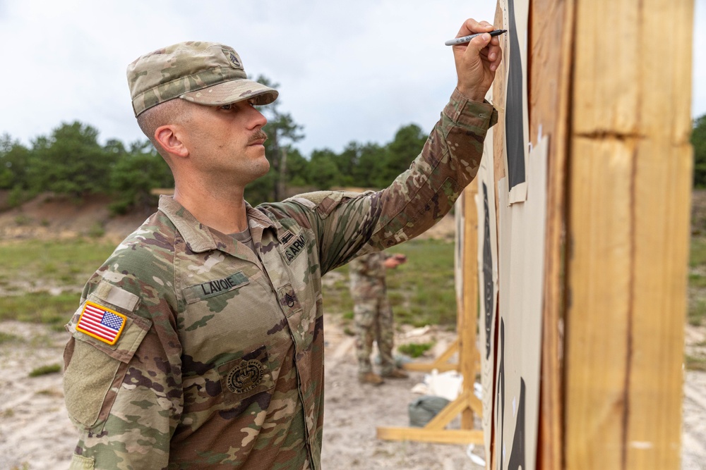 Staff Sgt. James Lavoie scores his target
