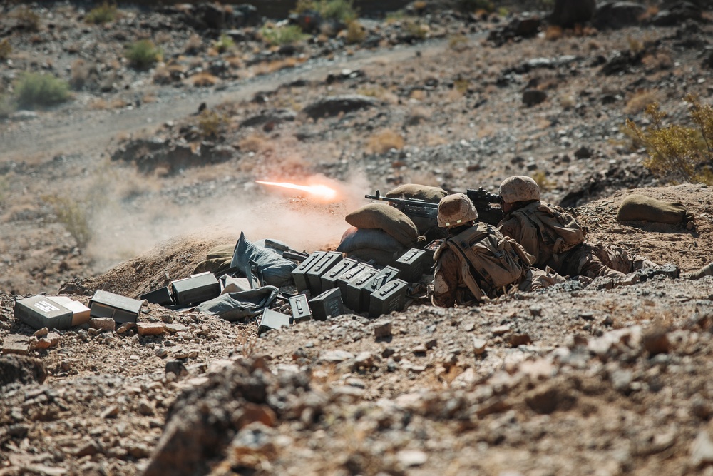 Marines with 1/24 conduct company attacks during ITX 4-24