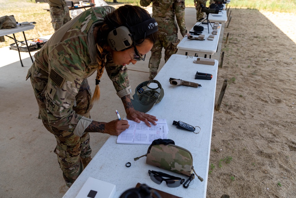 1st Lt. Jessica Romero takes notes