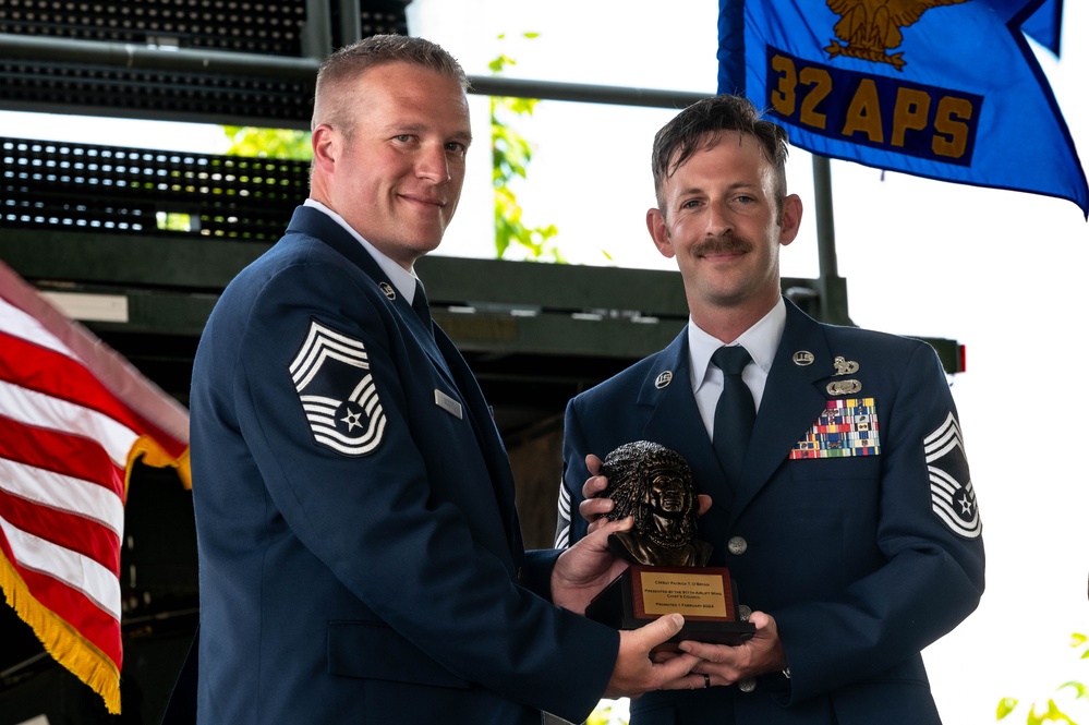 Chief Master Sgt. Patrick O'Bryan honored in formal induction ceremony