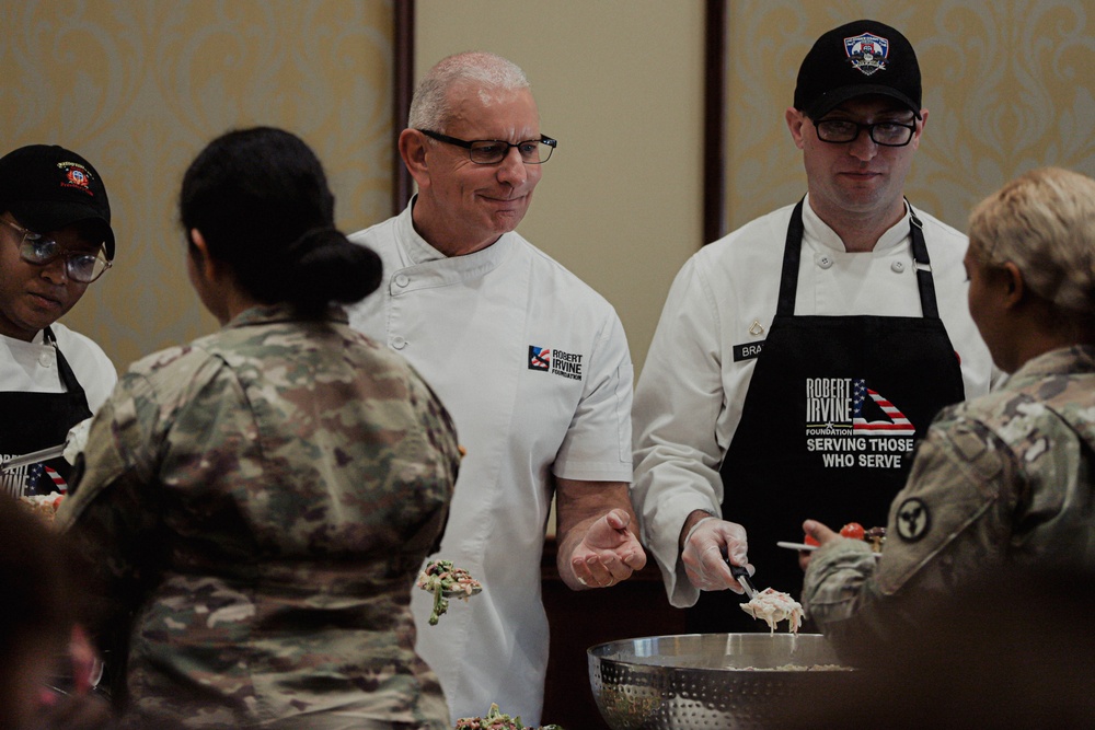 Chef Robert Irvine Visits Fort Liberty