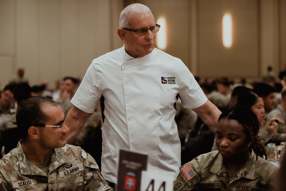 Chef Robert Irvine Visits Fort Liberty