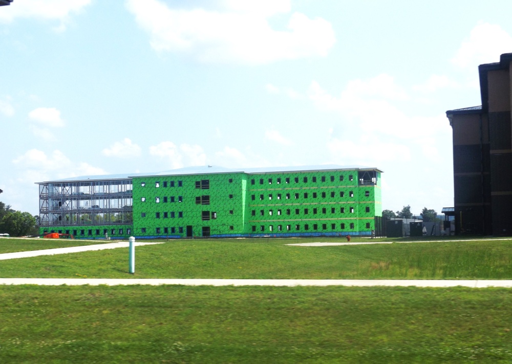 July 2024 barracks construction operations at Fort McCoy