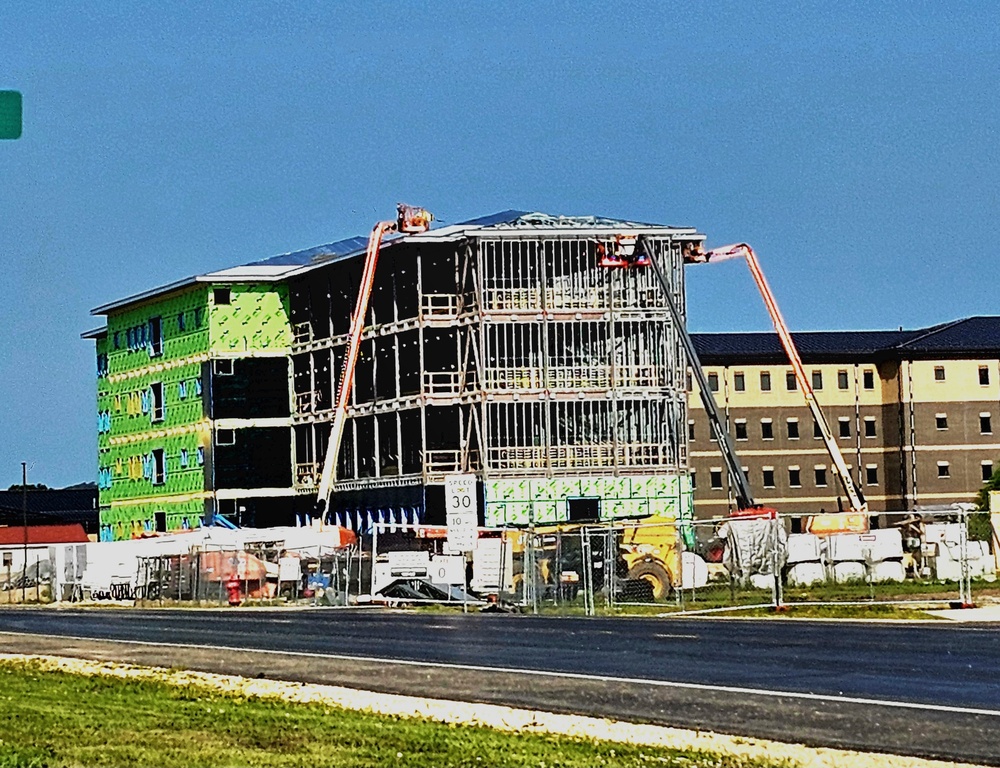 July 2024 barracks construction operations at Fort McCoy