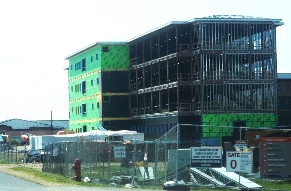 July 2024 barracks construction operations at Fort McCoy