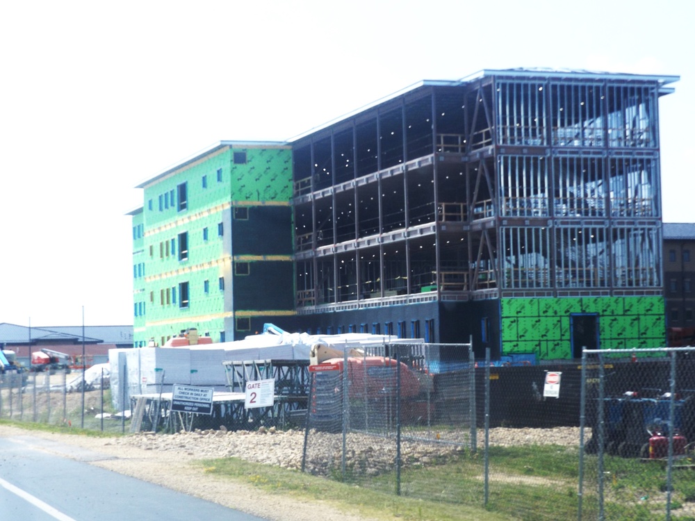 July 2024 barracks construction operations at Fort McCoy