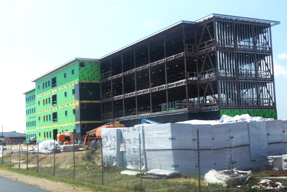 July 2024 barracks construction operations at Fort McCoy