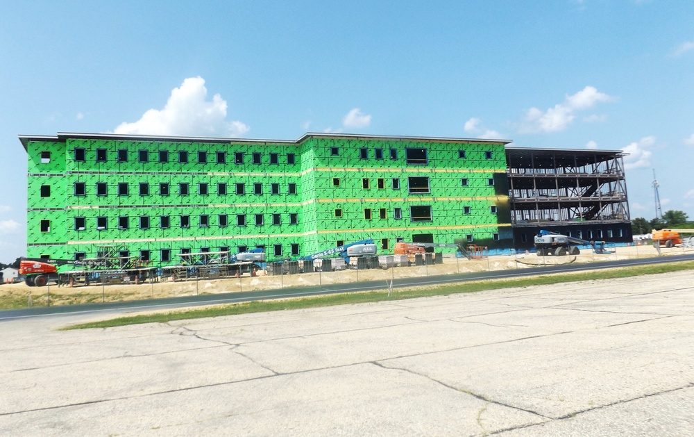 July 2024 barracks construction operations at Fort McCoy