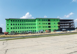 July 2024 barracks construction operations at Fort McCoy