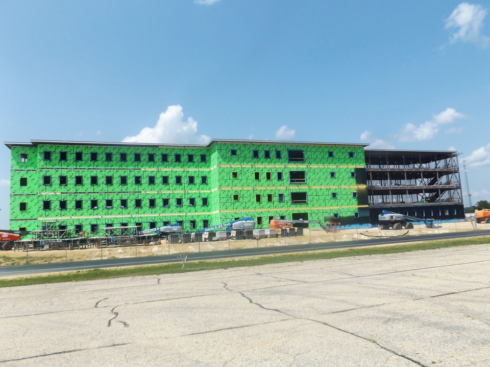 July 2024 barracks construction operations at Fort McCoy