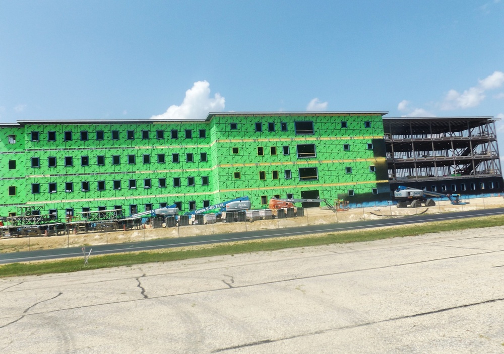 July 2024 barracks construction operations at Fort McCoy