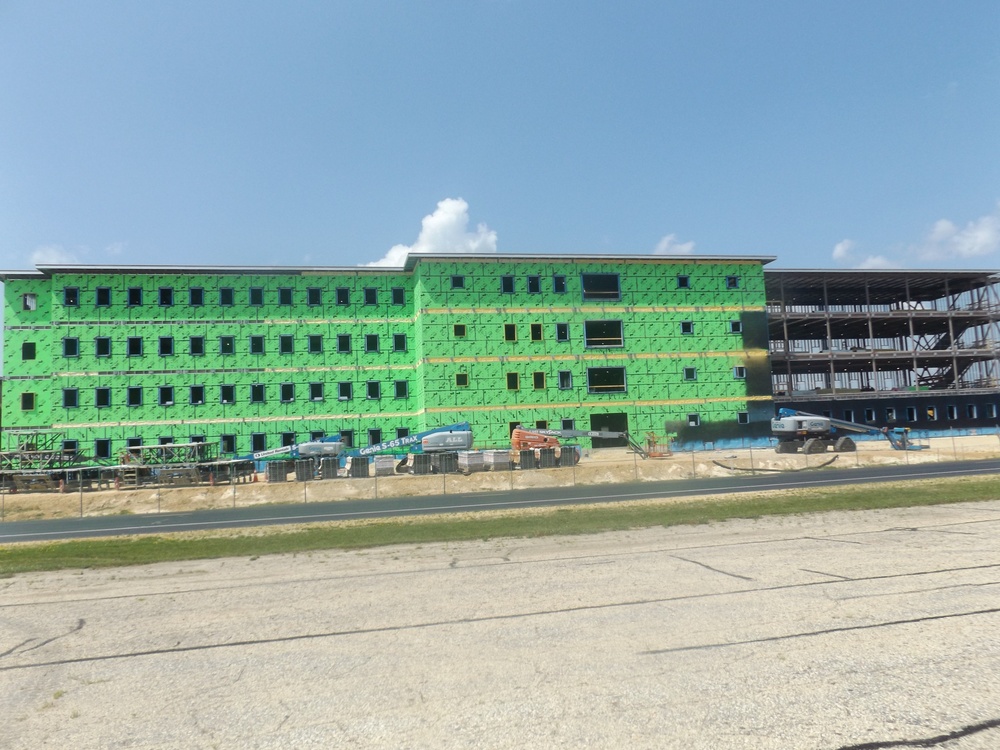 July 2024 barracks construction operations at Fort McCoy