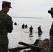 U.S. Marines participate in swim qualification during the Colombian Fluvial Operations Course.