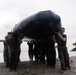 U.S. Marines participate in swim qualification during the Colombian Fluvial Operations Course.