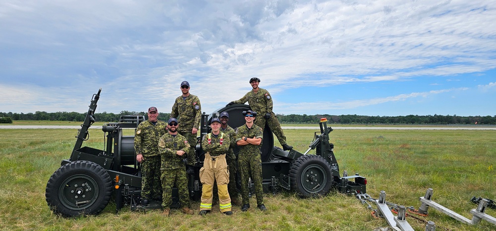 Blue Angels Test Mobile Arresting Gear at Camp Grayling for Cherry Festival