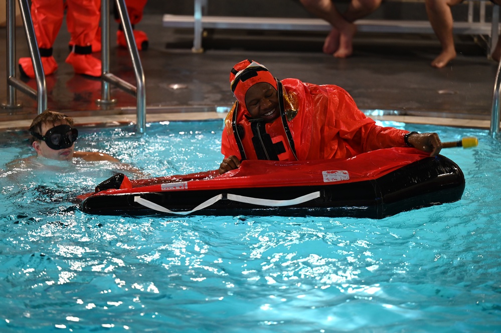 Submarine Escape Surface Survival Training