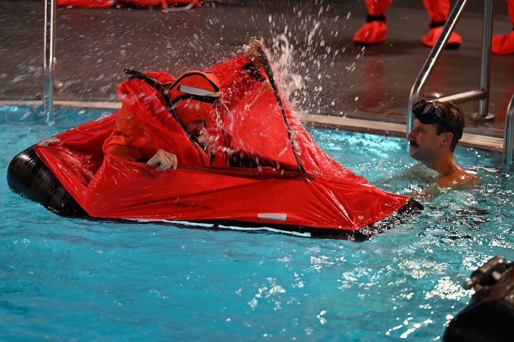 Submarine Escape Surface Survival Training