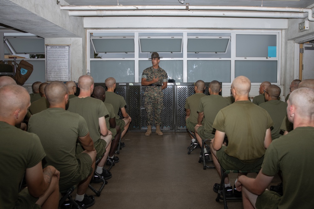 Kilo Company Senior Drill Instructor and Square Away Time