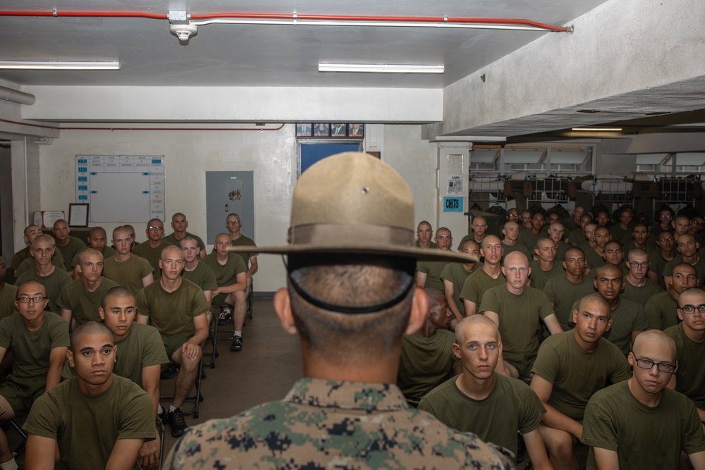 Kilo Company Senior Drill Instructor and Square Away Time