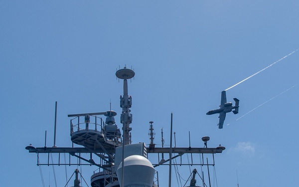 A-10 Flyby USS Princeton (CG 59) during RIMPAC 2024