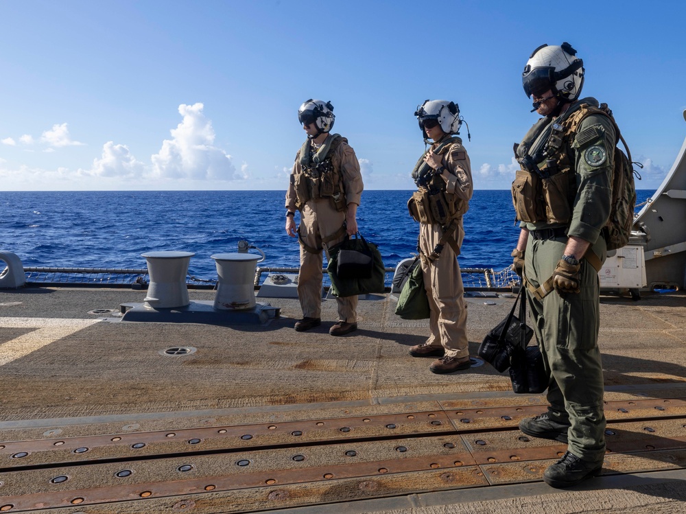 USS Rafael Peralta Conducts Flight Operations