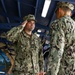 Capt. Erich Frandrup Salutes Commodore Shaun Lieb During Change of Command at CTF 75