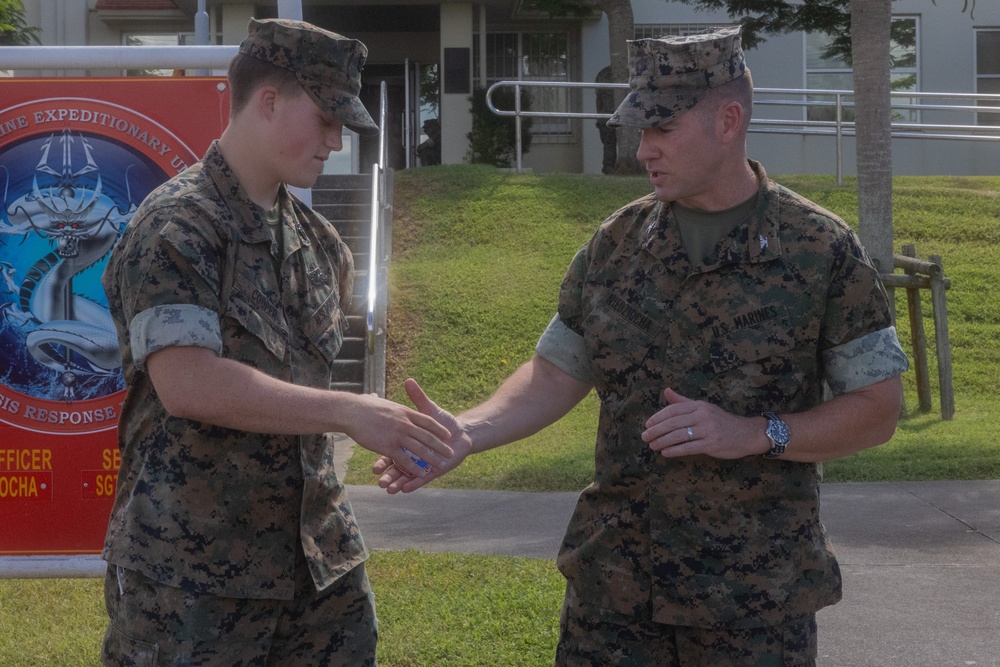 CO. Niedziocha holds coin ceremony to recognizes Sailors of the Quarter