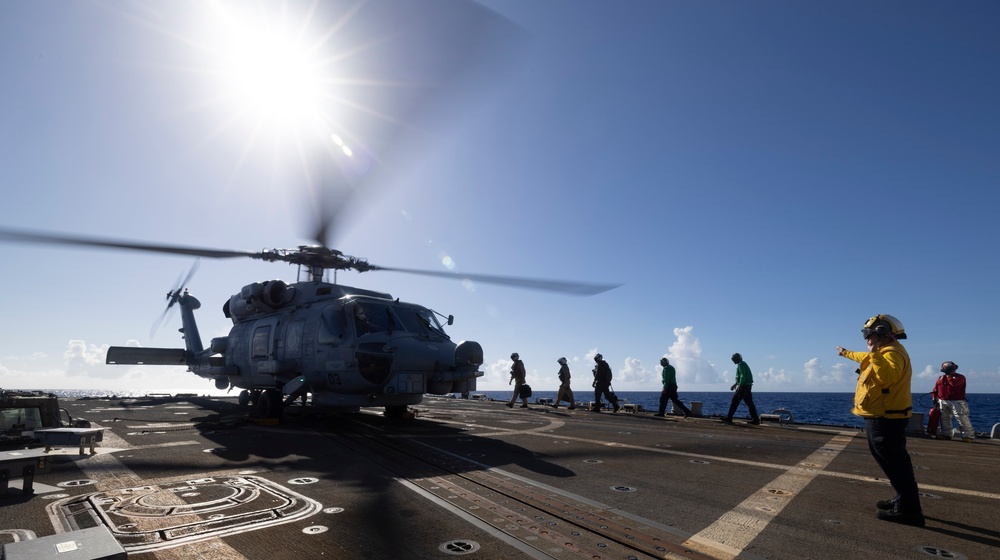 USS Rafael Peralta Conducts Flight Operations